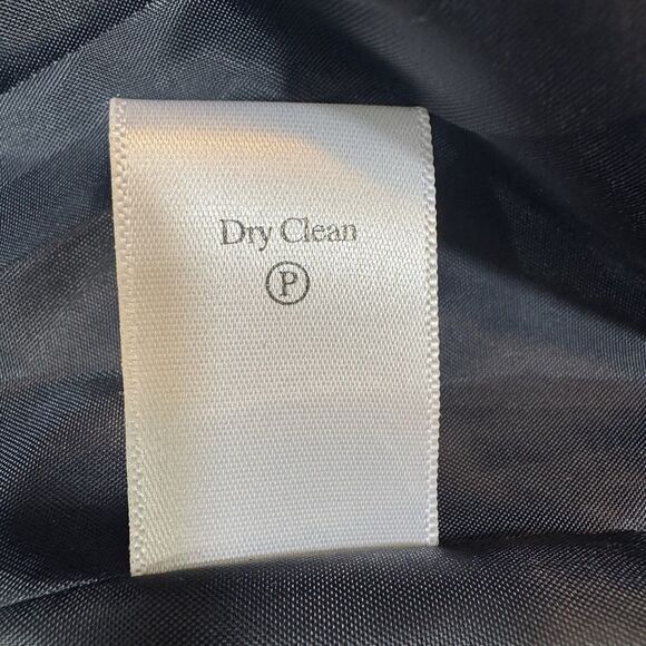 Coldwater Creek Blue Velvet Blazer Paisley Pewter Buttons Women Large Petite - Picture 10 of 11